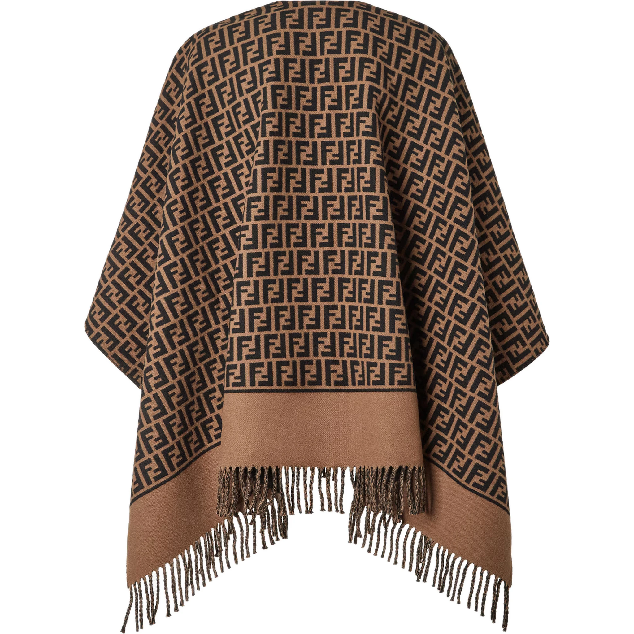 أوشحة فندي بنية اللون