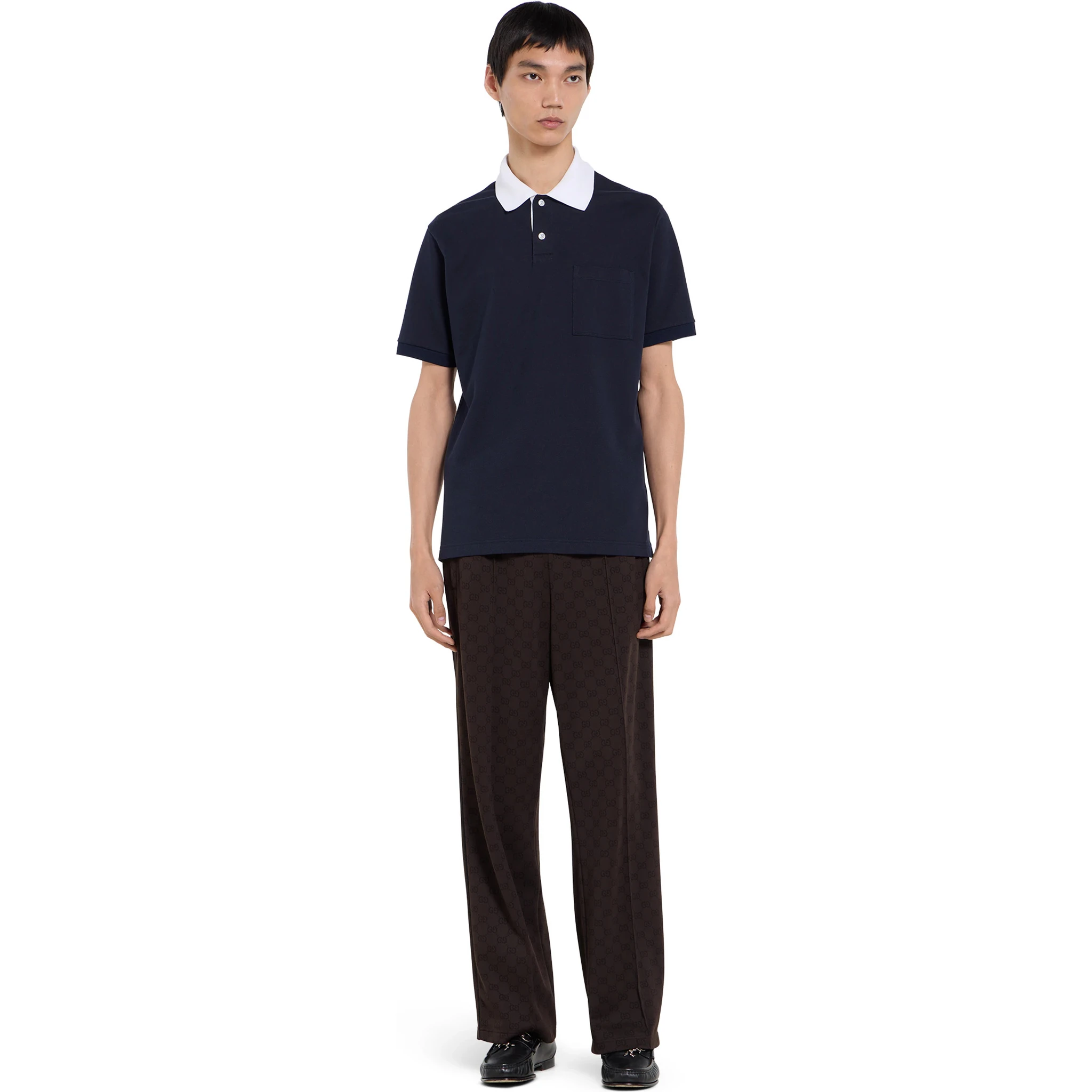 تيشيرتات وبولو من غوتشي باللون الأزرق