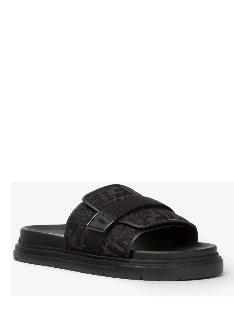 حذاء فندي مسطح أسود alternative