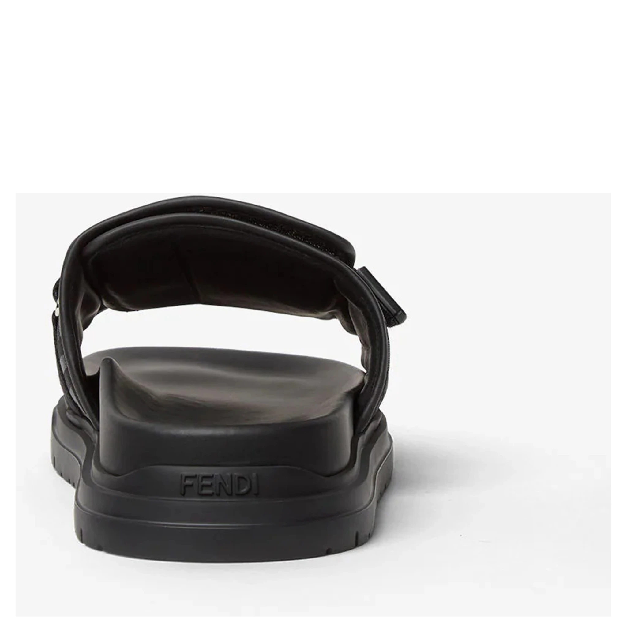 حذاء فندي مسطح أسود