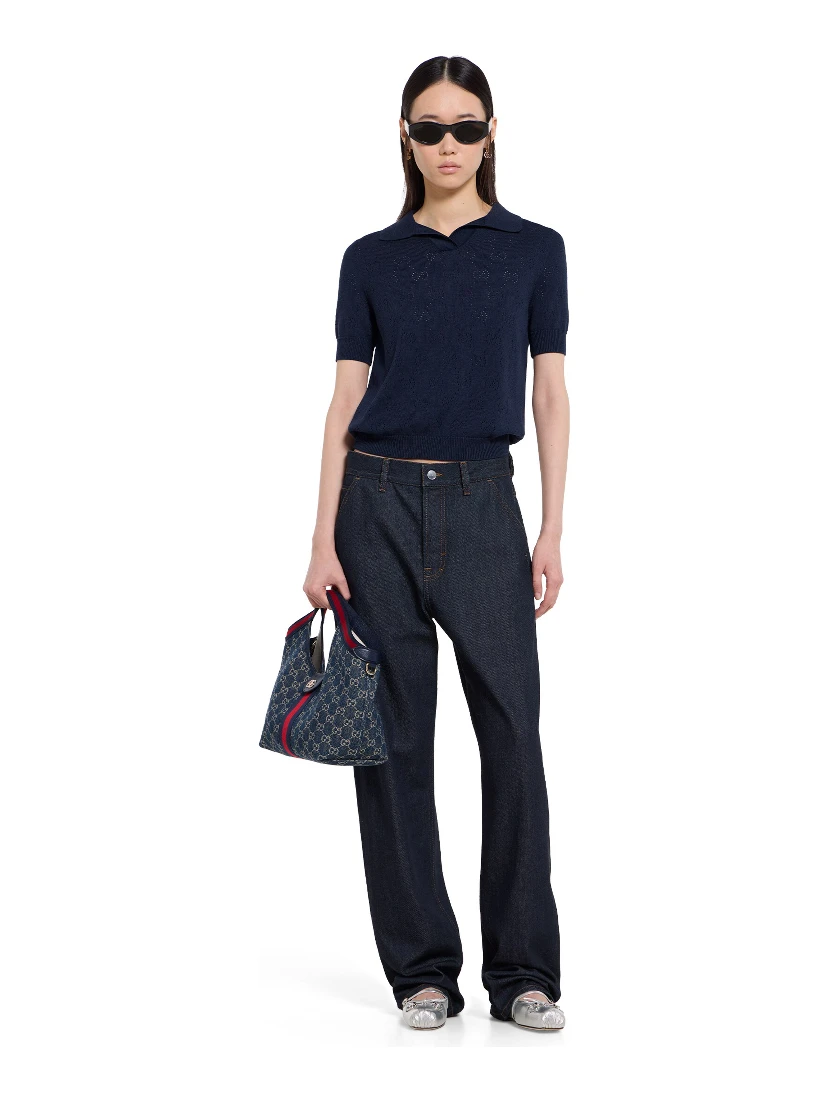 قمصان غوتشي زرقاء