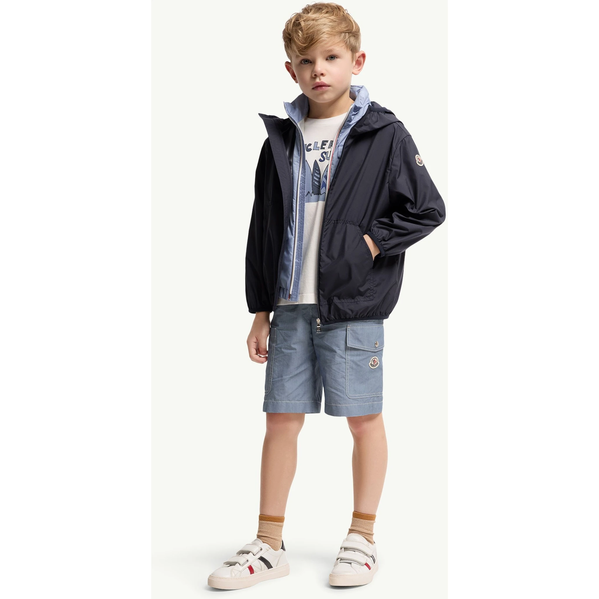 MONCLER KIDS Jackets Blue