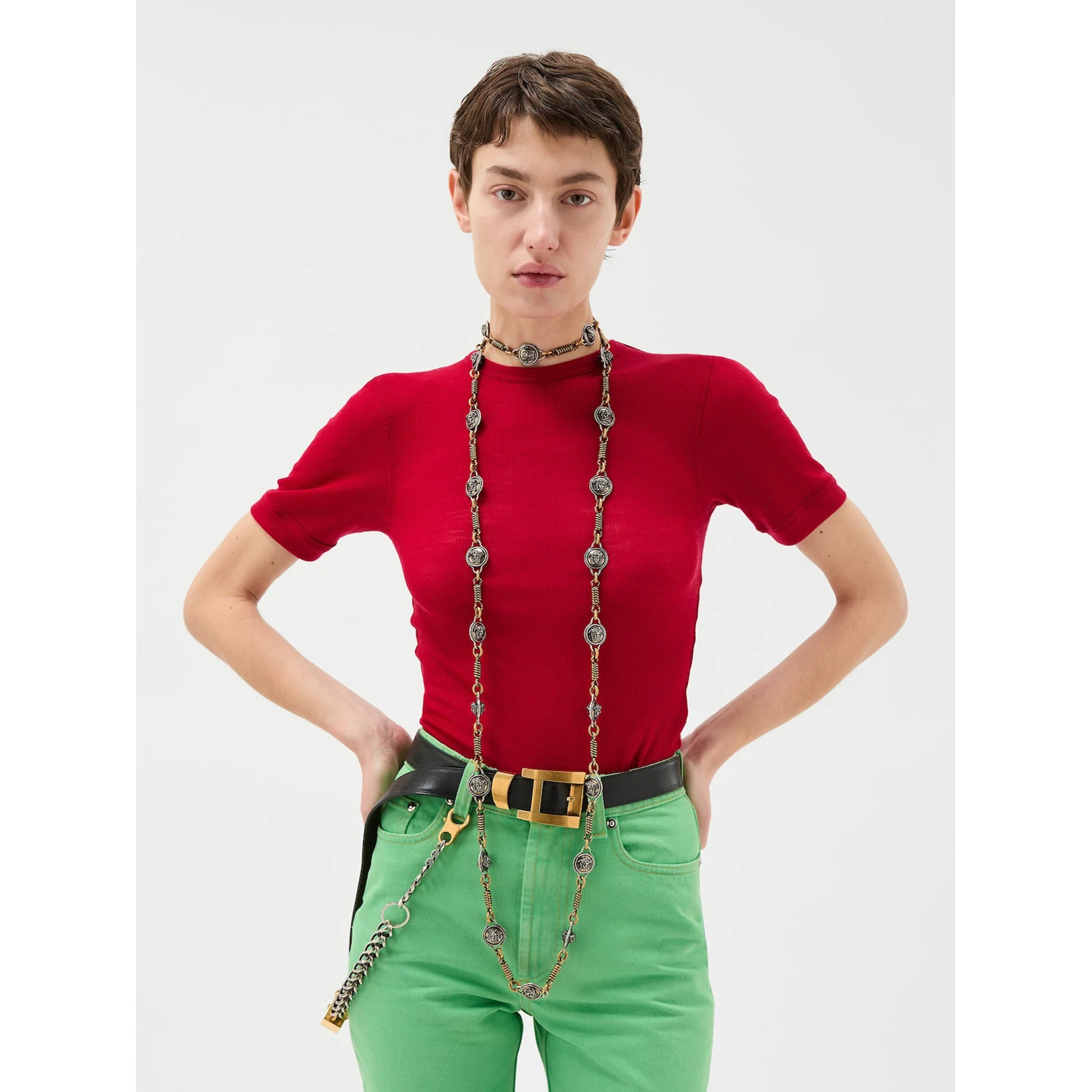 Versace T-shirts and Polos Red