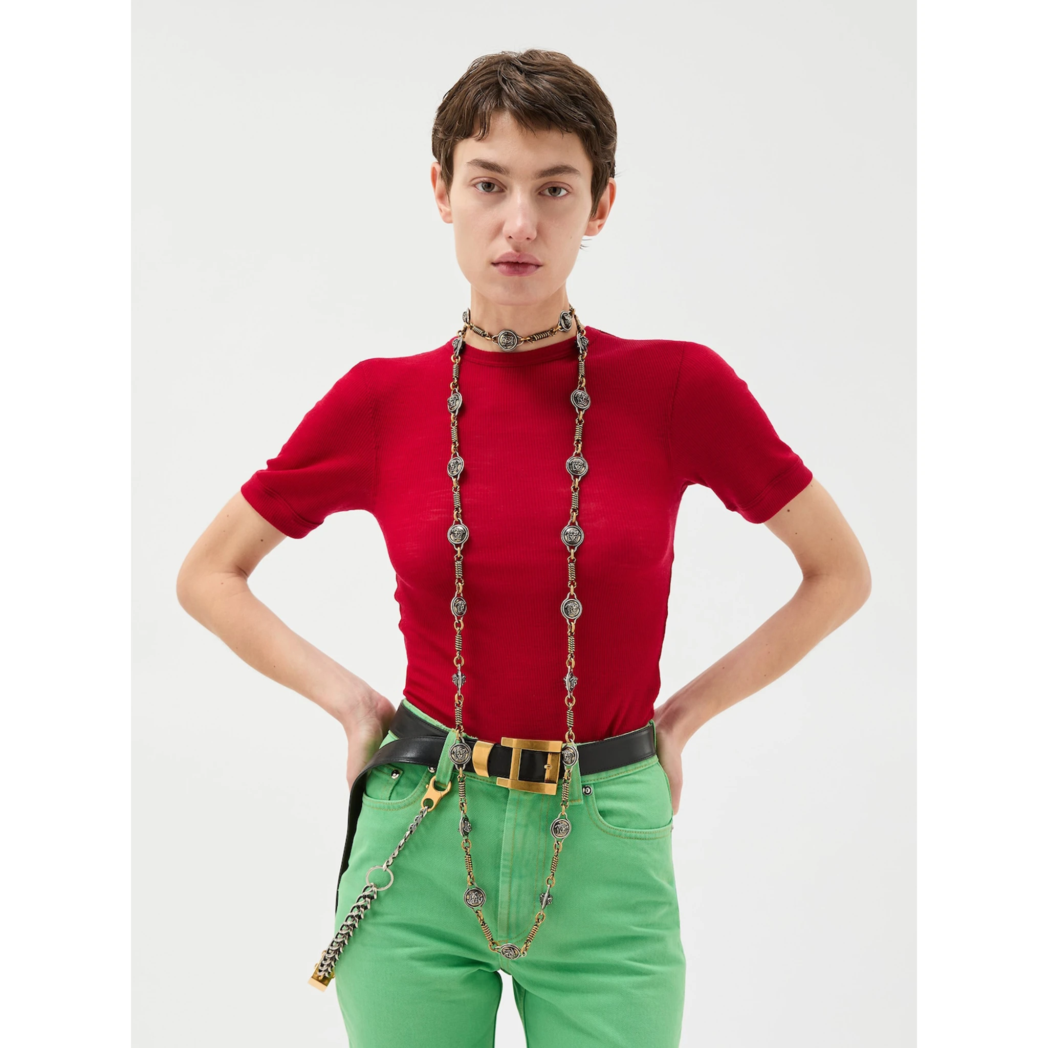 Versace T-shirts and Polos Red