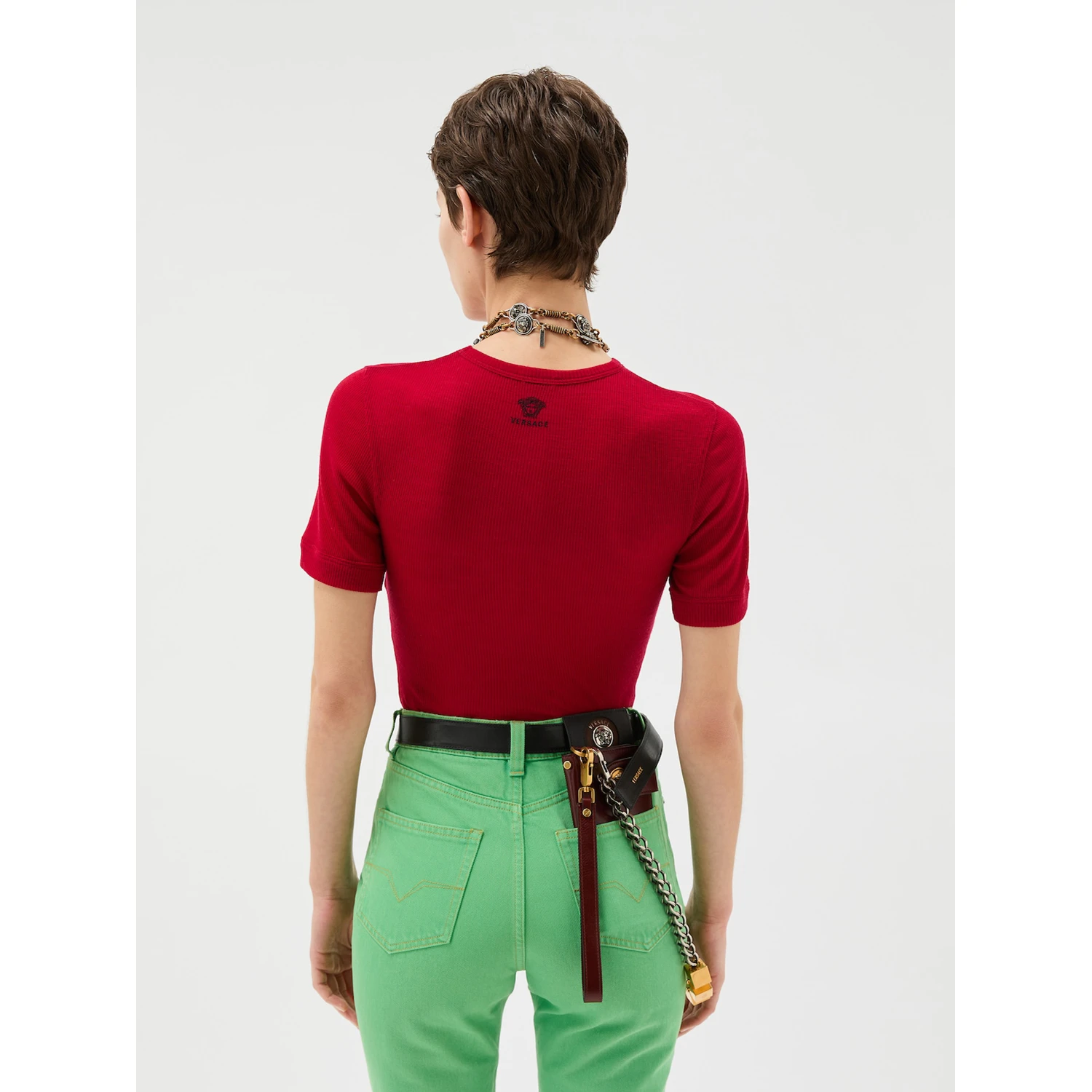 Versace T-shirts and Polos Red