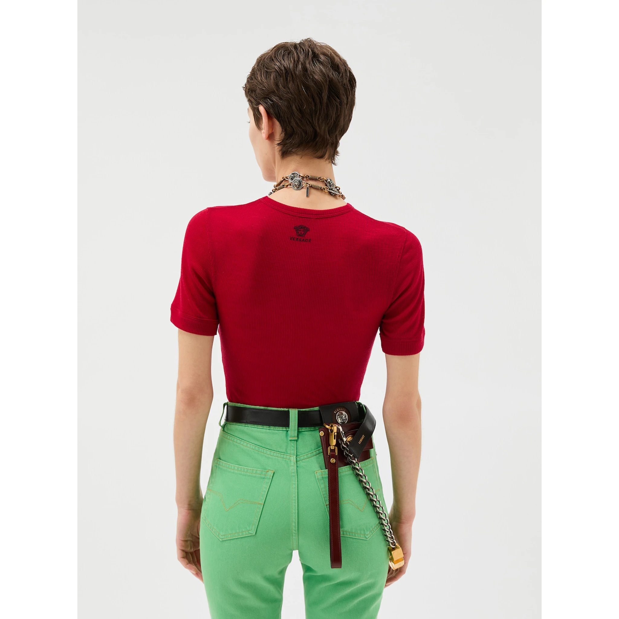 Versace T-shirts and Polos Red