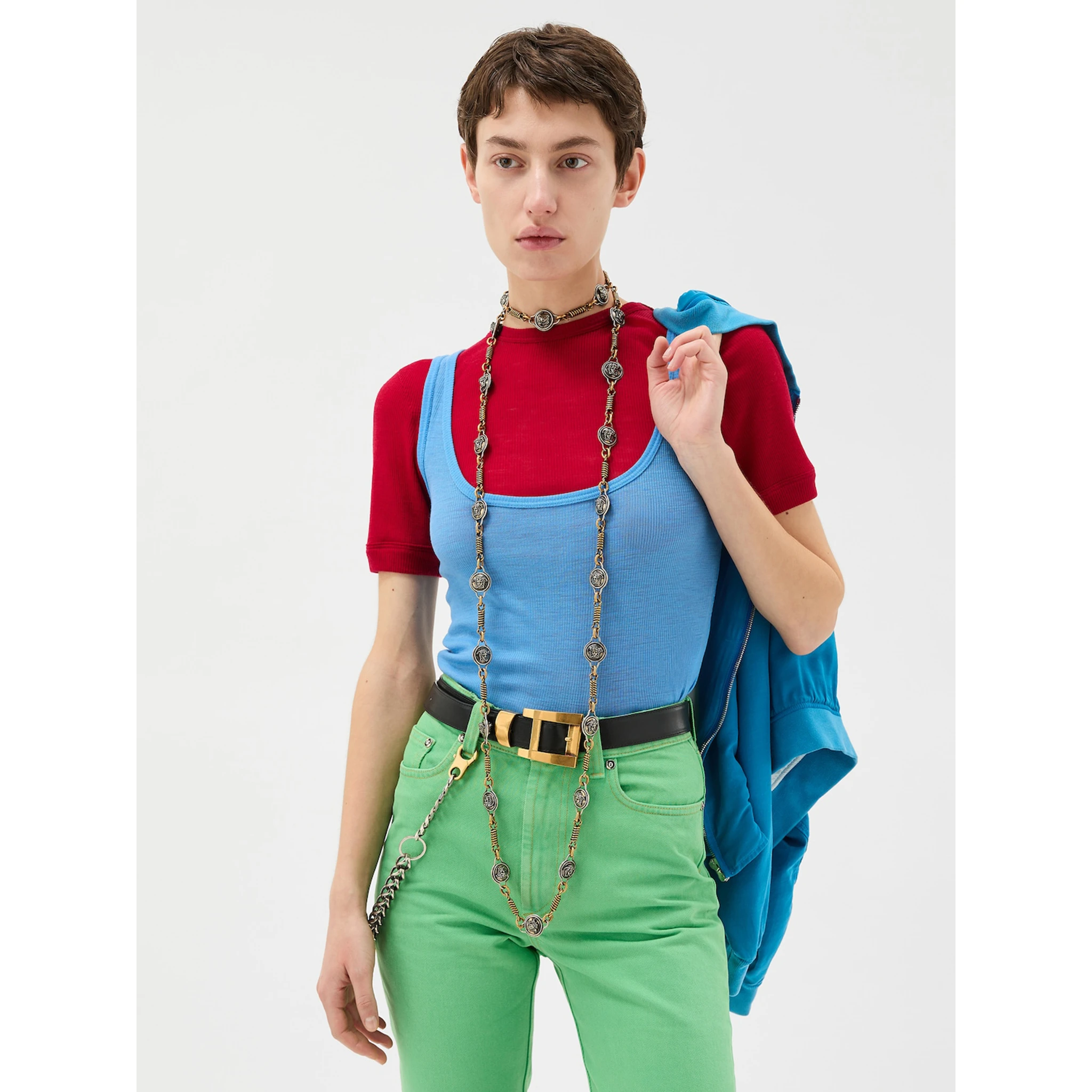 Versace T-shirts and Polos Red