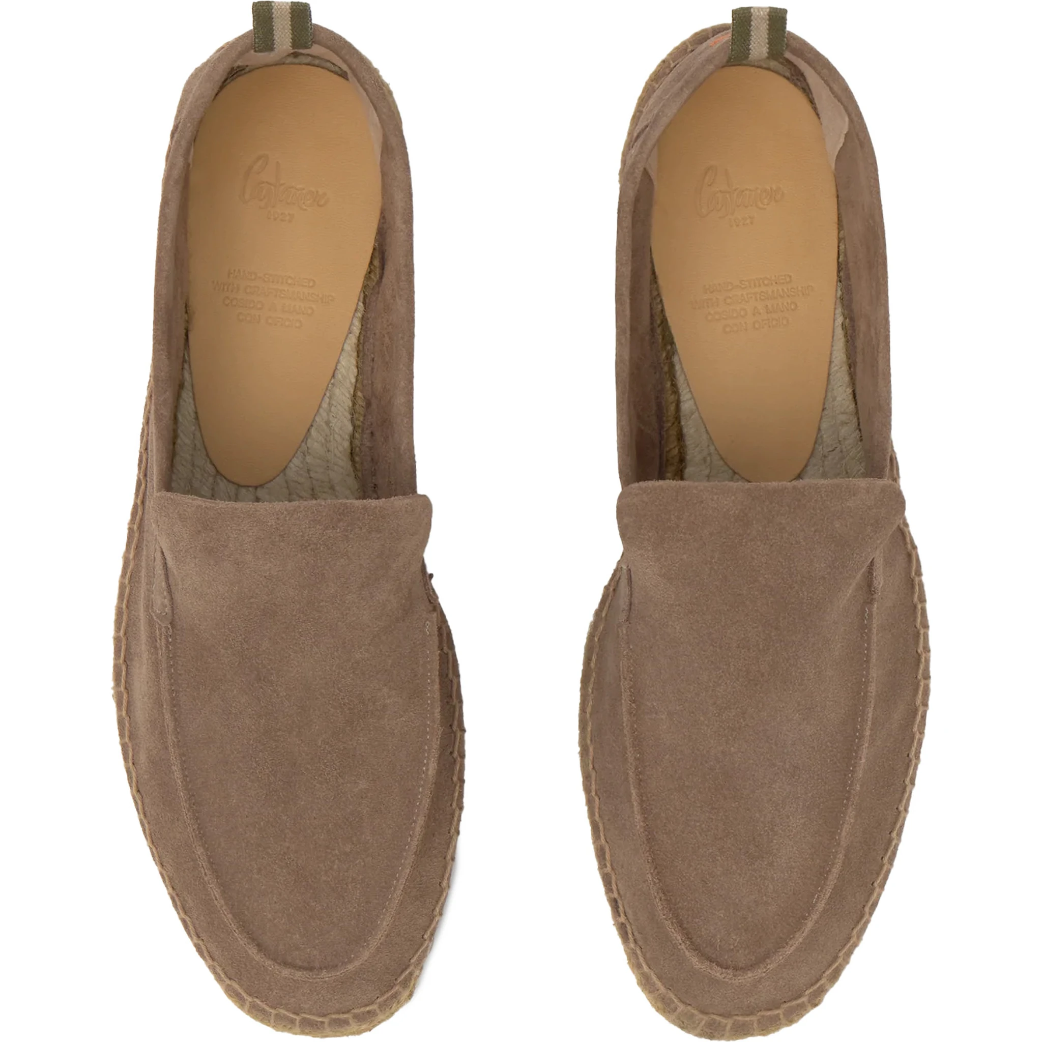 حذاء مسطح من كاستانير، رمادي