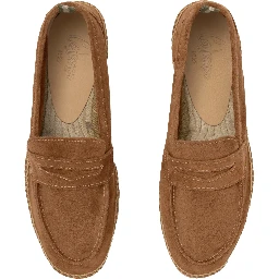 حذاء مسطح من كاستانير، بني