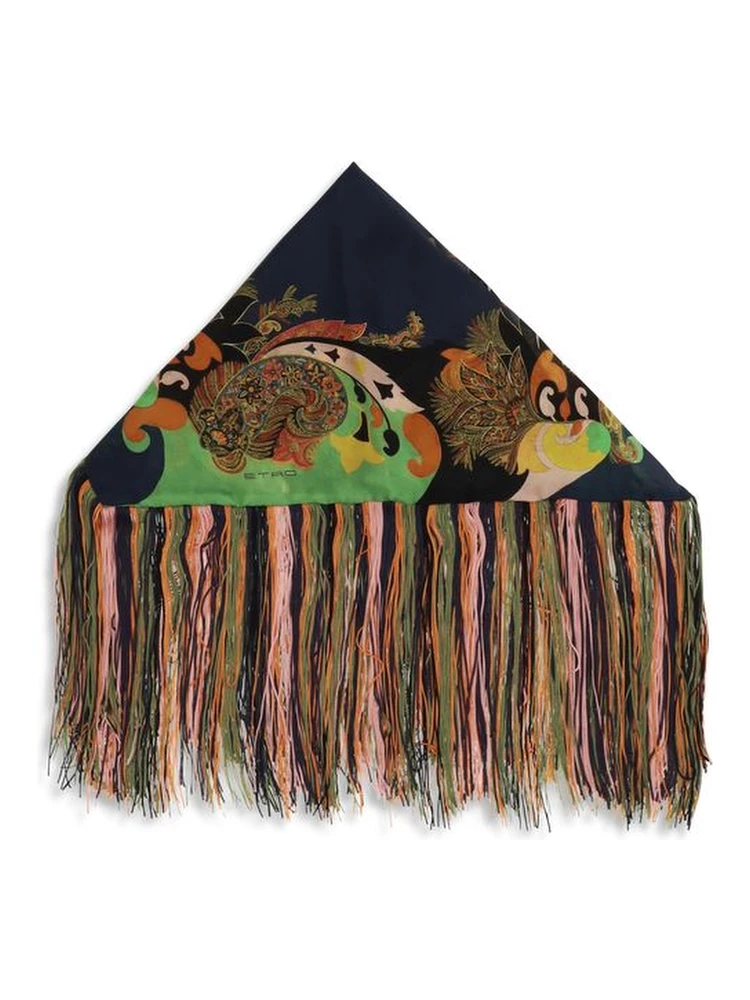 Multicolor Silk Scarf