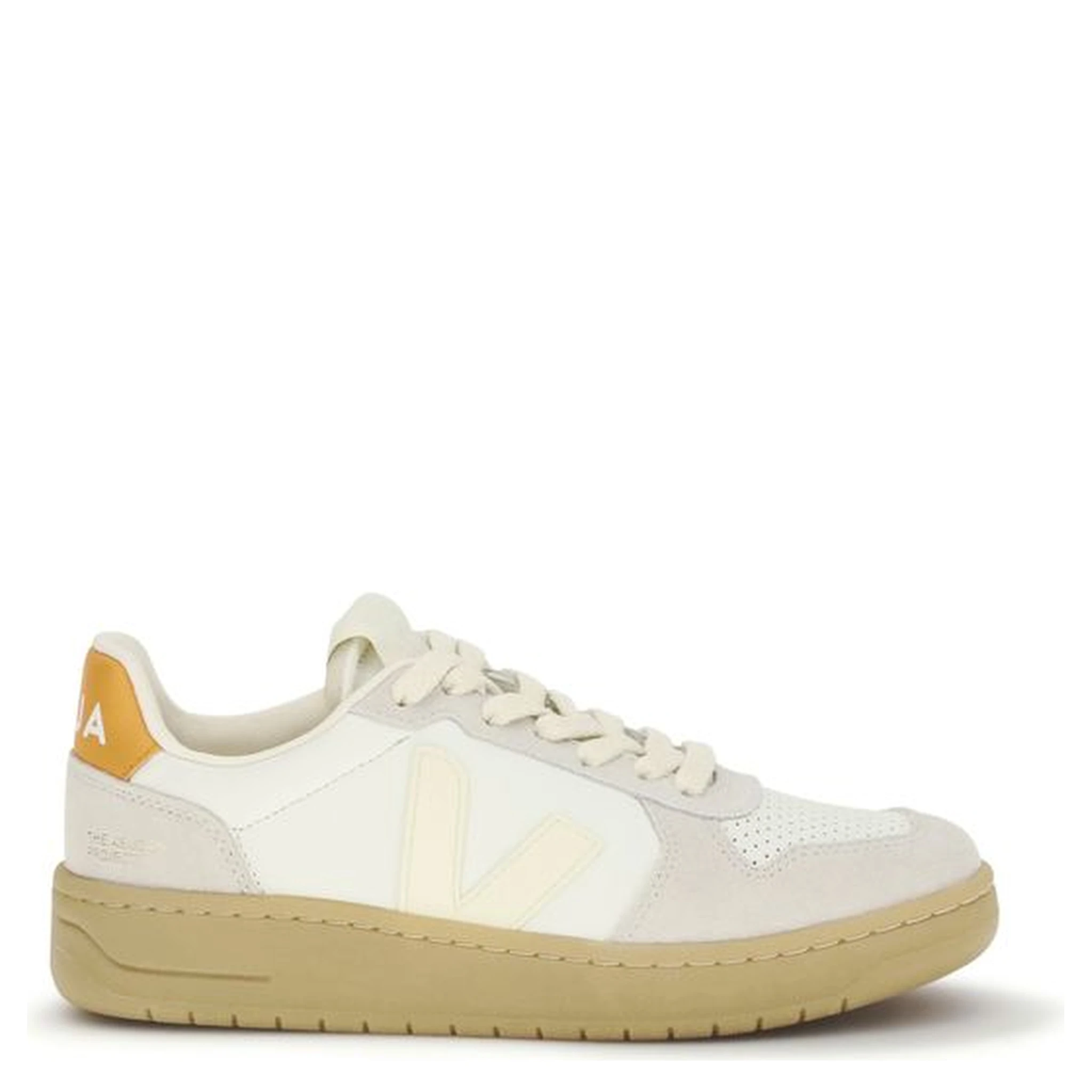 White Calf Leather Bos Taurus Low Top Sneakers