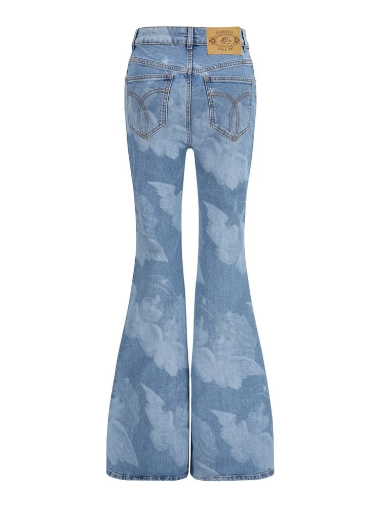 Blue Cotton Flared Jeans alternative