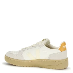 White Calf Leather Bos Taurus Low Top Sneakers