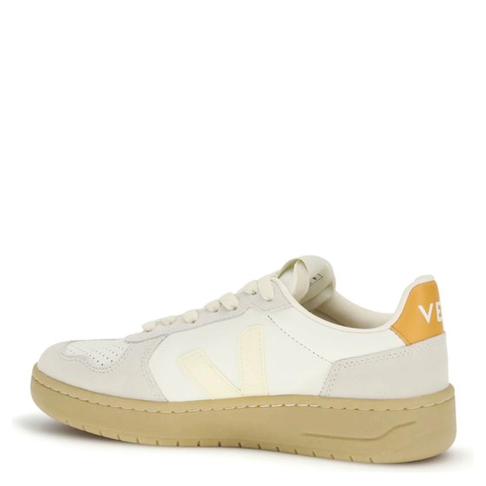 White Calf Leather Bos Taurus Low Top Sneakers