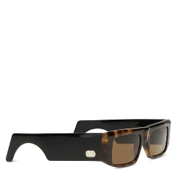 نظارات شمسية بنية اللون من الأسيتات