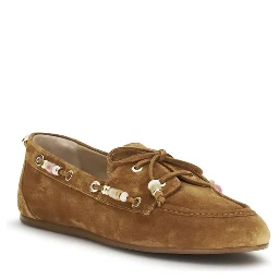 حذاء بوس توروس سهل الارتداء من جلد العجل البني