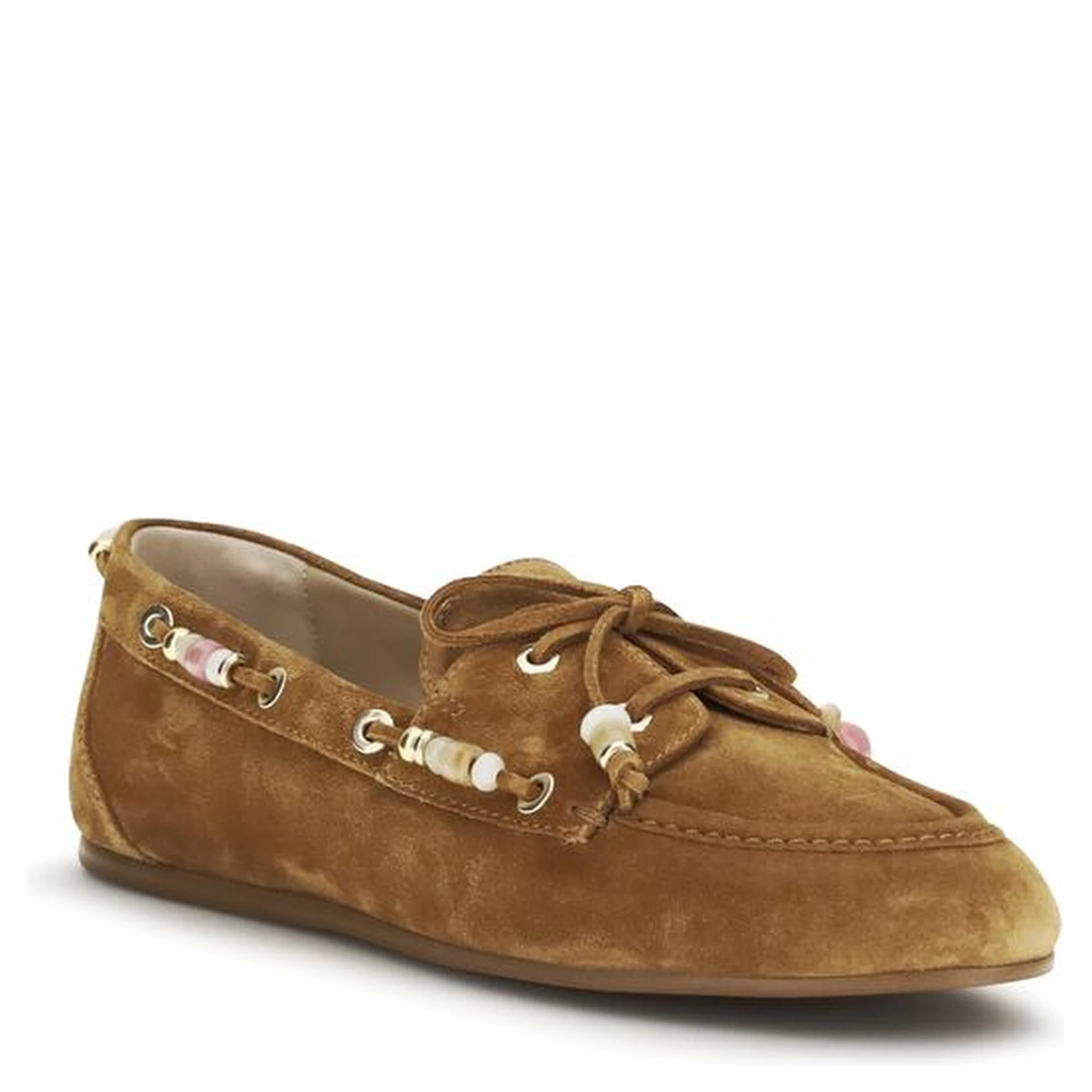 حذاء بوس توروس سهل الارتداء من جلد العجل البني