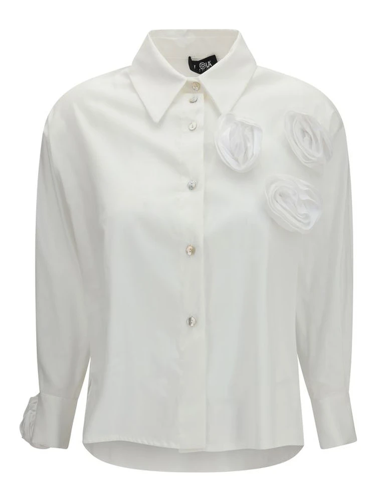 White Cotton Pattern Shirt