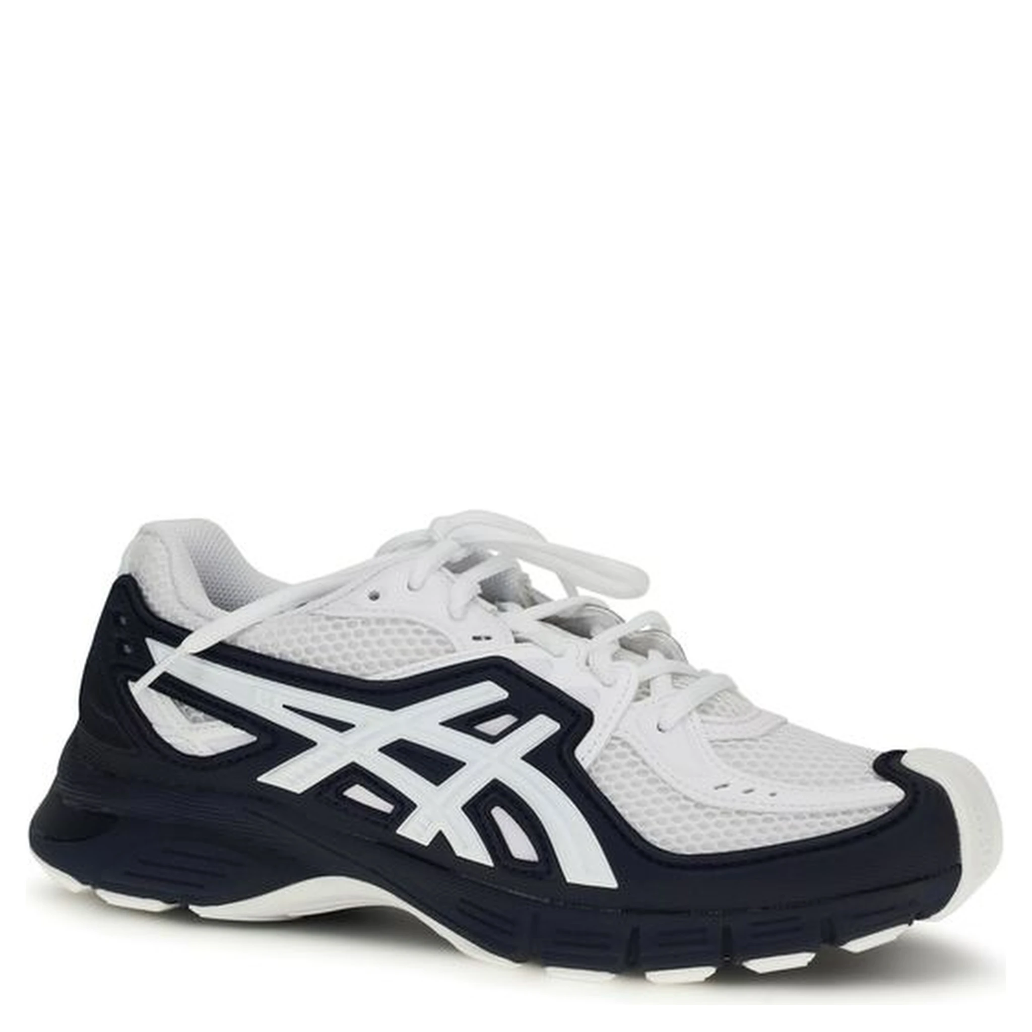 Black Polyester Athletic Sneakers