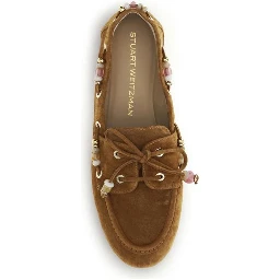 حذاء بوس توروس سهل الارتداء من جلد العجل البني