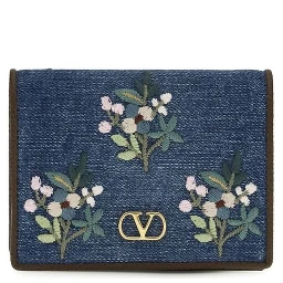 Blue Cotton Wallet