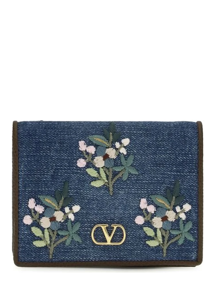Blue Cotton Wallet