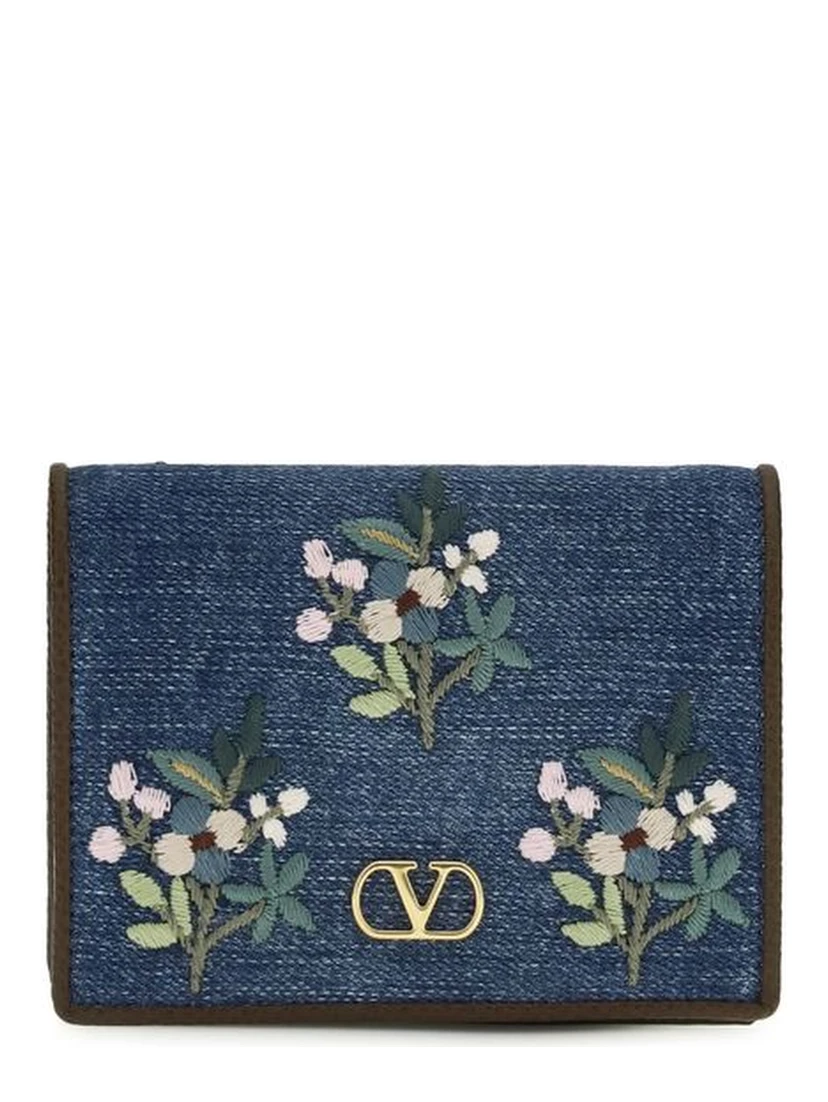 Blue Cotton Wallet