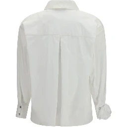 White Cotton Pattern Shirt