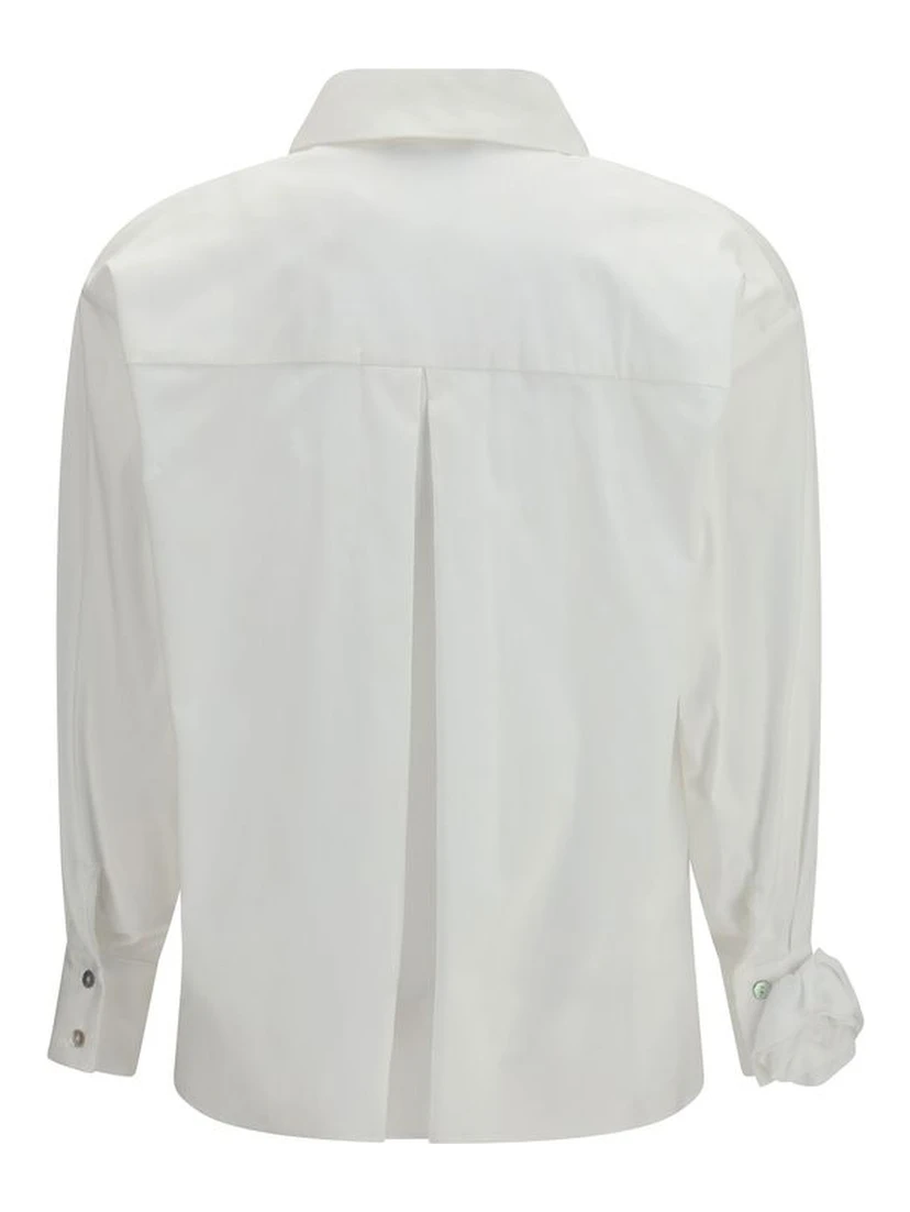 White Cotton Pattern Shirt