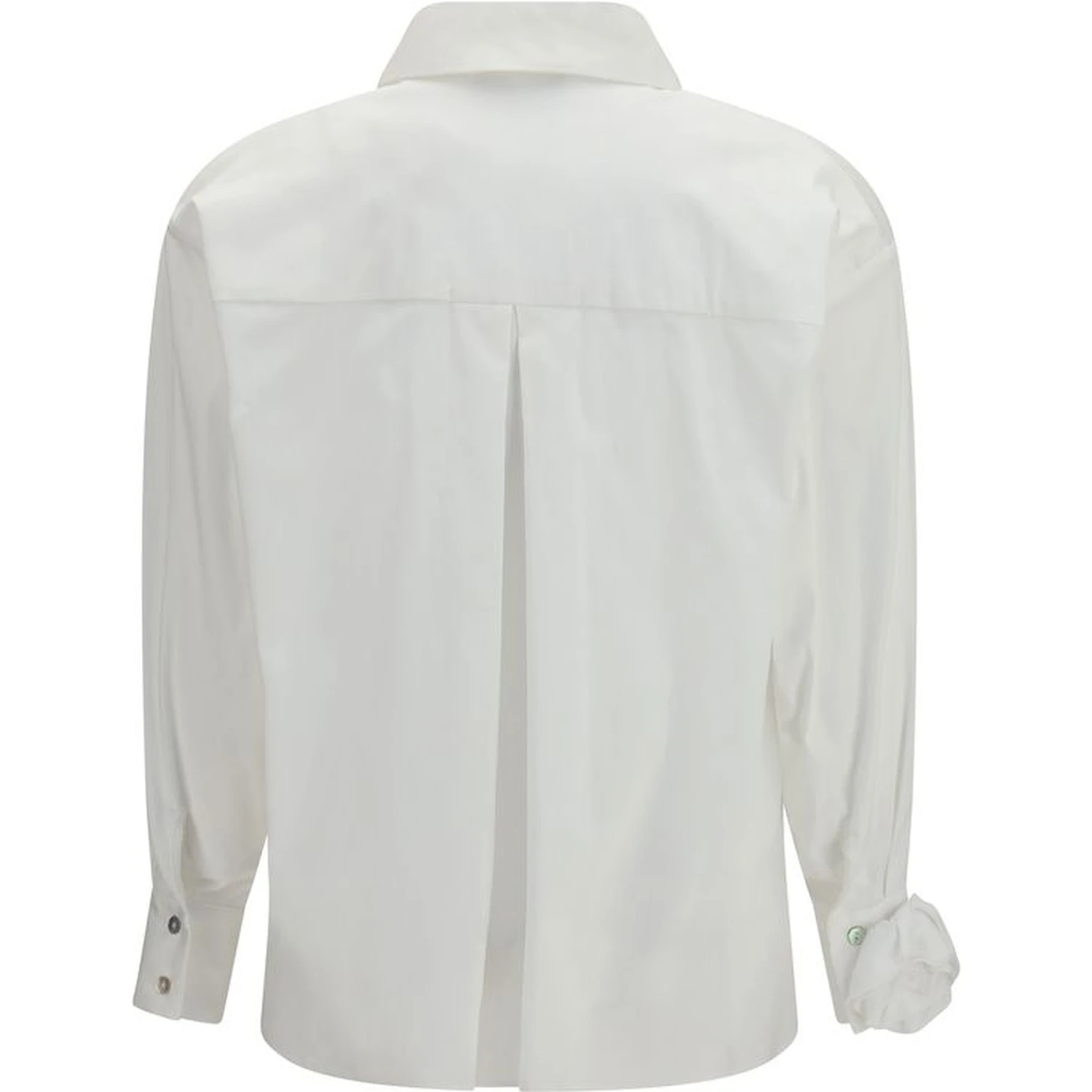 White Cotton Pattern Shirt