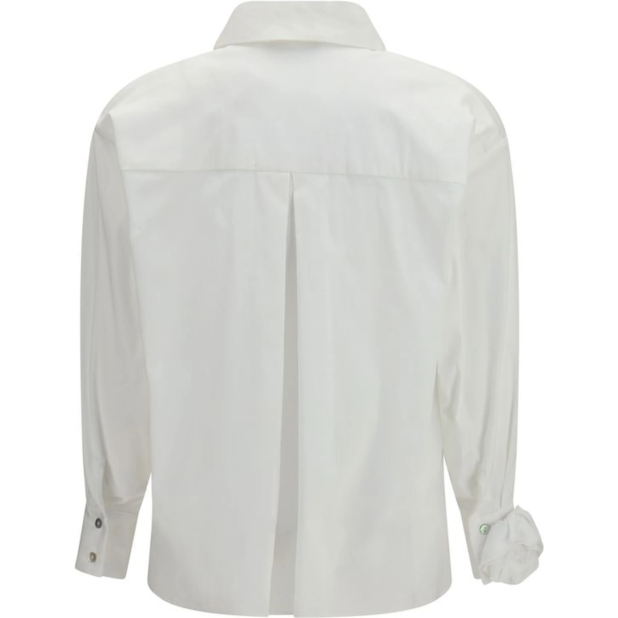 White Cotton Pattern Shirt