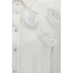 White Cotton Pattern Shirt