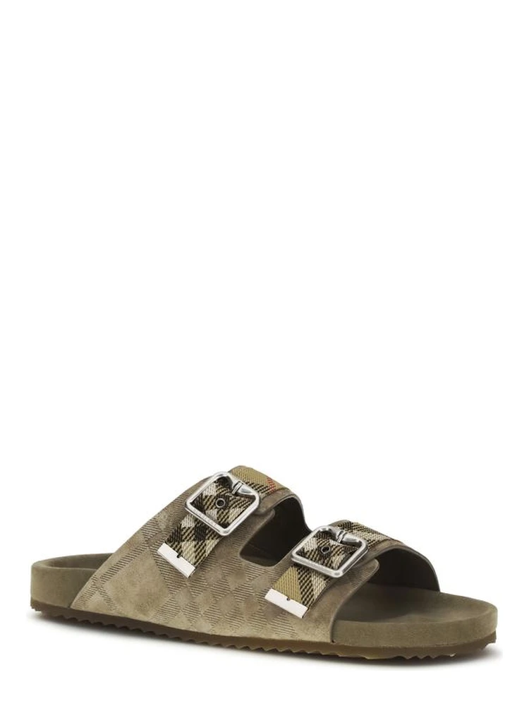 Beige Calf Leather Bos Taurus Flat Sandals alternative