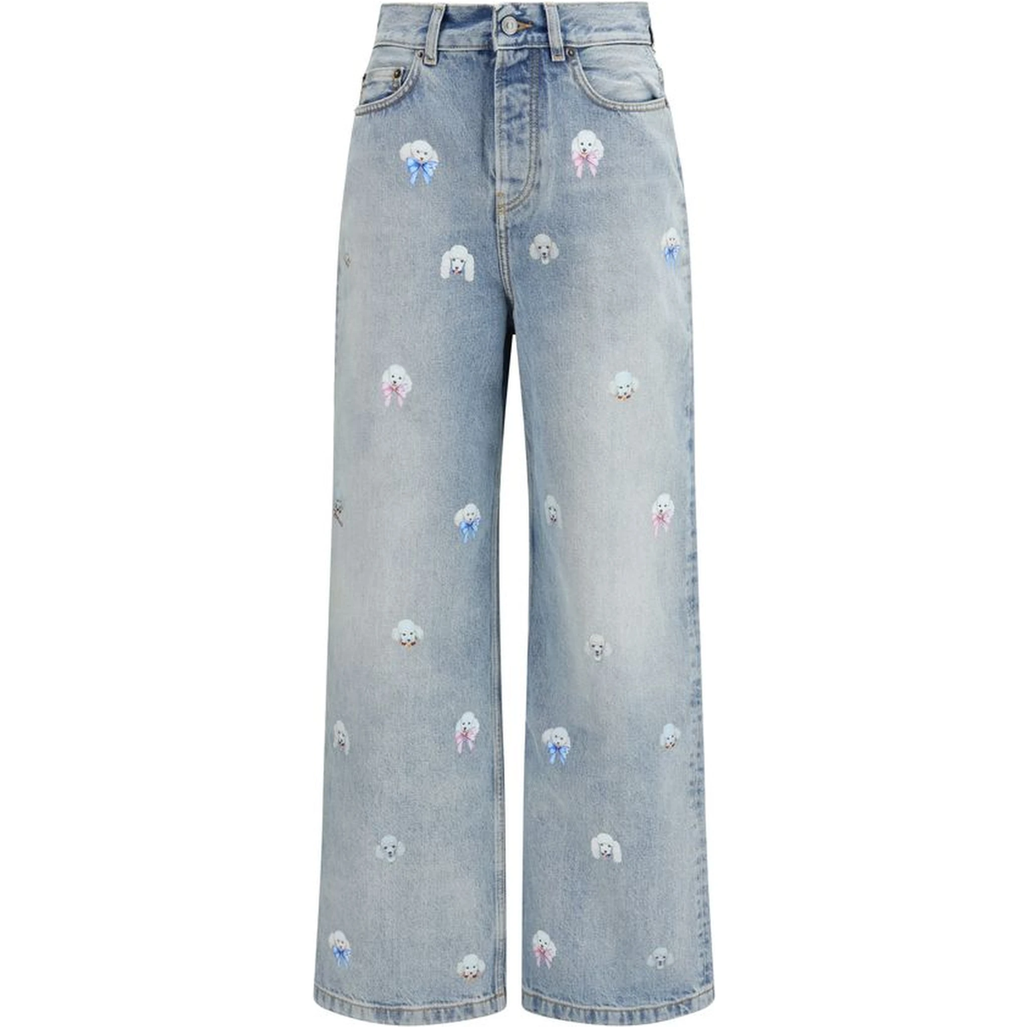 Blue Cotton Relaxed Fit Jeans