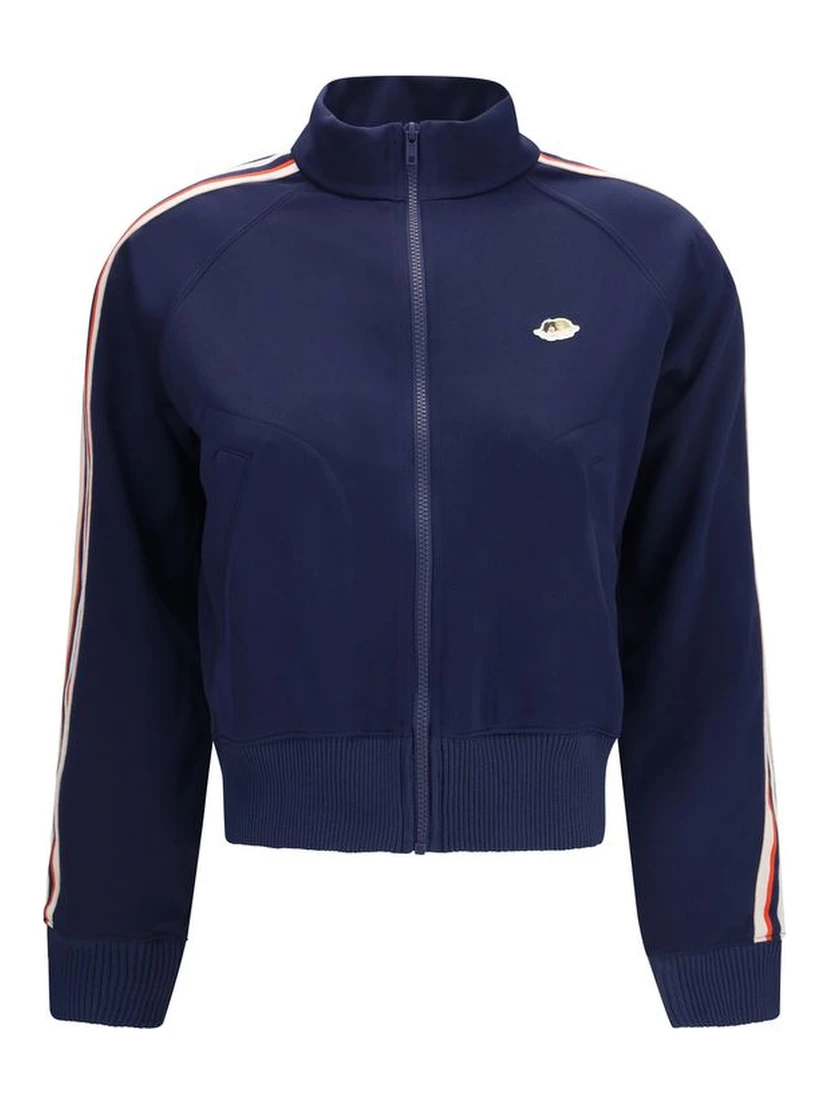 Blue Polyester Sweatshirt