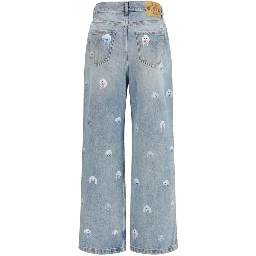 Blue Cotton Relaxed Fit Jeans