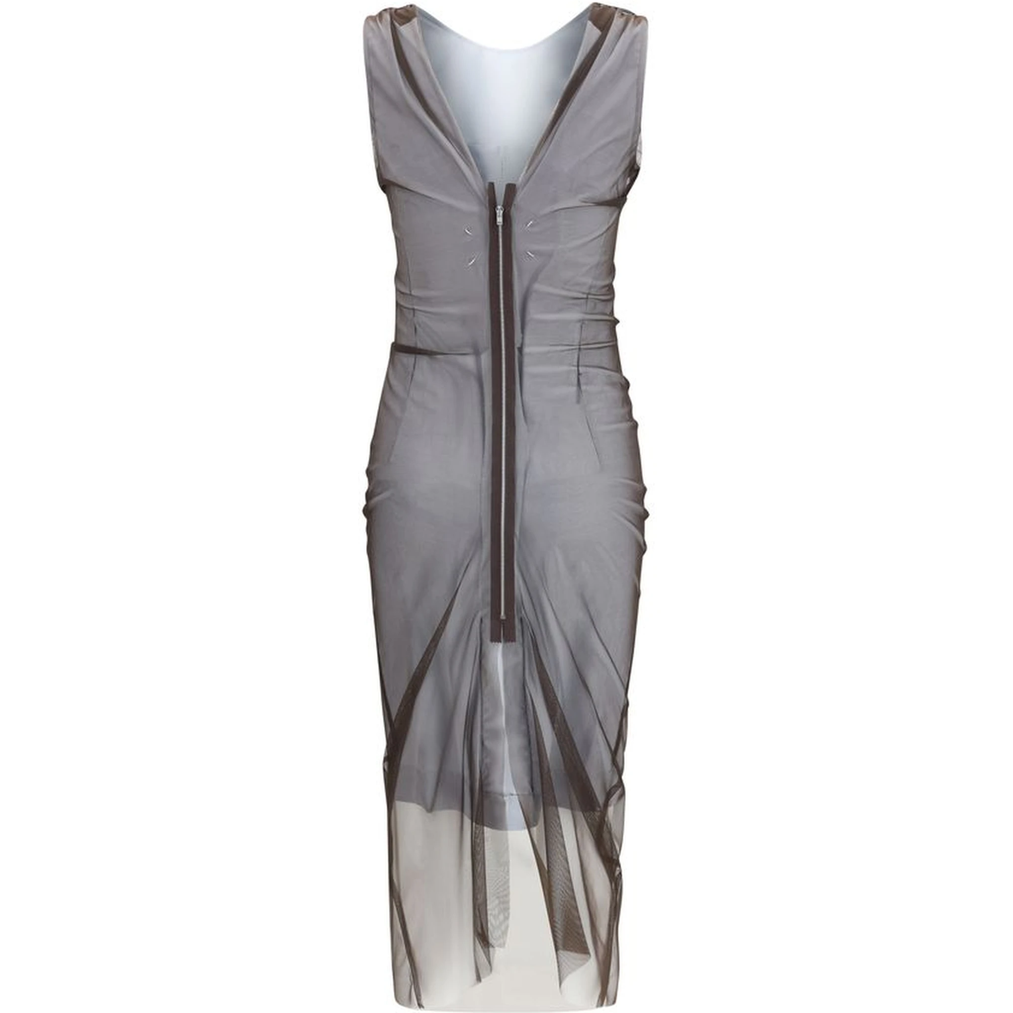 Brown Polyamide Casual Dress