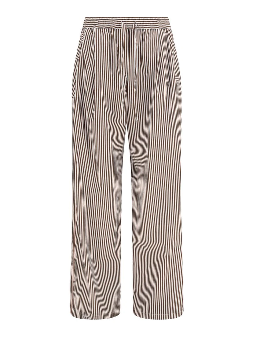 Multicolor Cotton Casual Pants