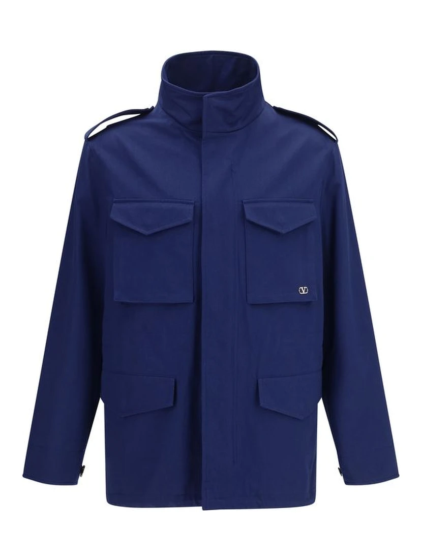 Blue Cotton Coat