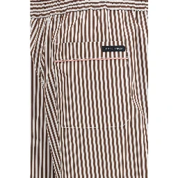 Multicolor Cotton Casual Pants