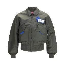 Bicolor Nylon Bomber