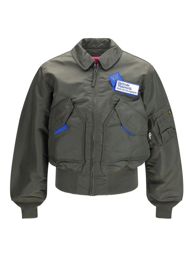 Bicolor Nylon Bomber