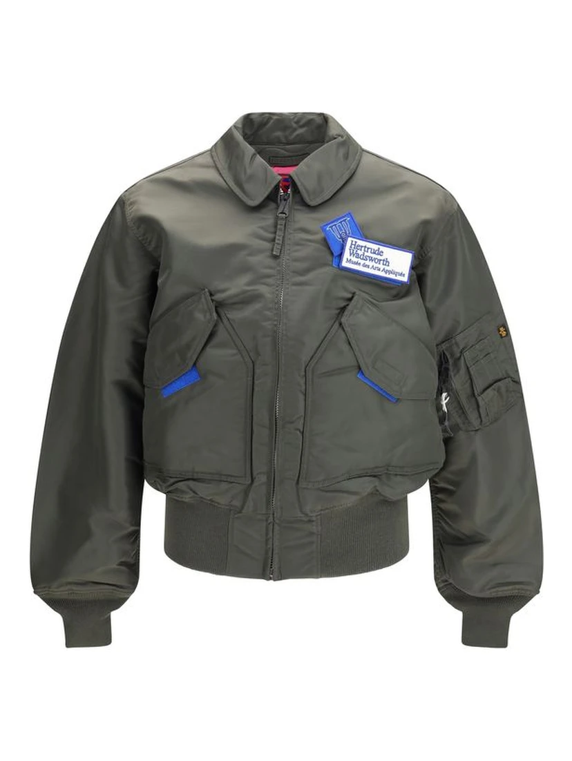 Bicolor Nylon Bomber