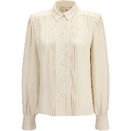 Beige Silk Shirt