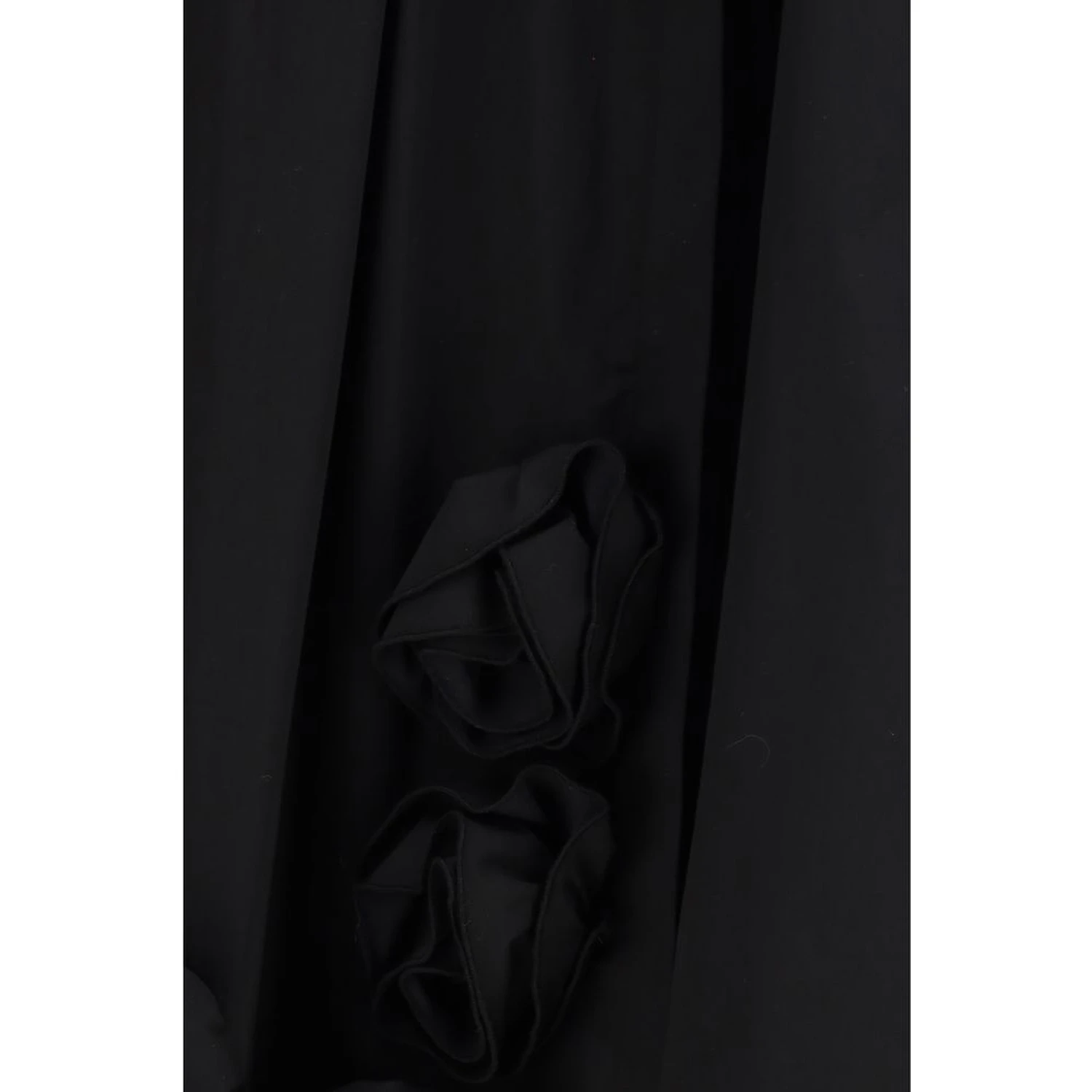 Black Cotton Casual Dress