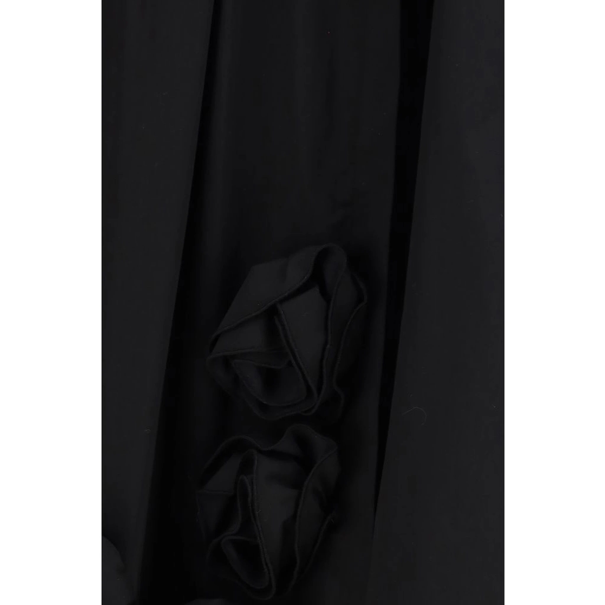 Black Cotton Casual Dress