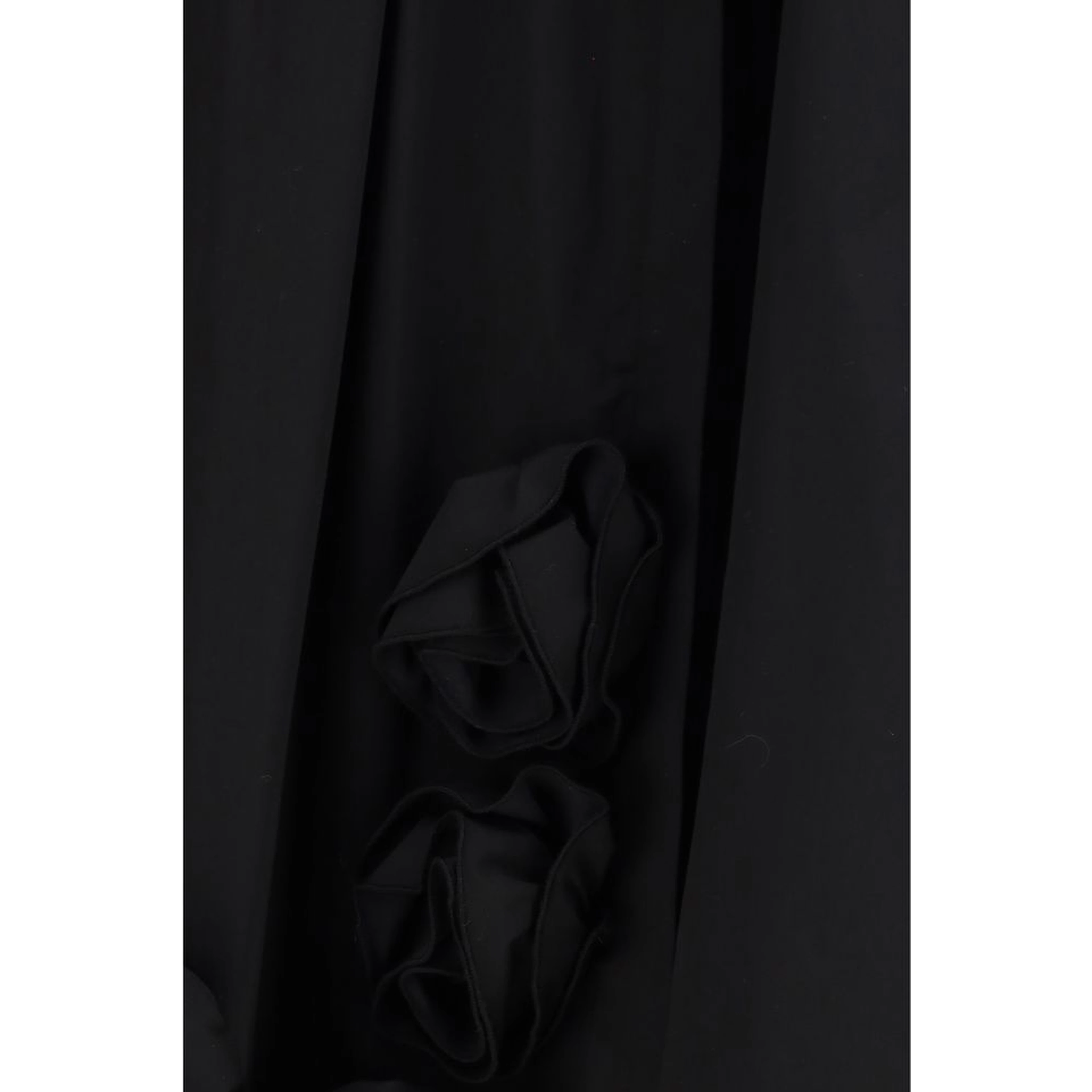 Black Cotton Casual Dress