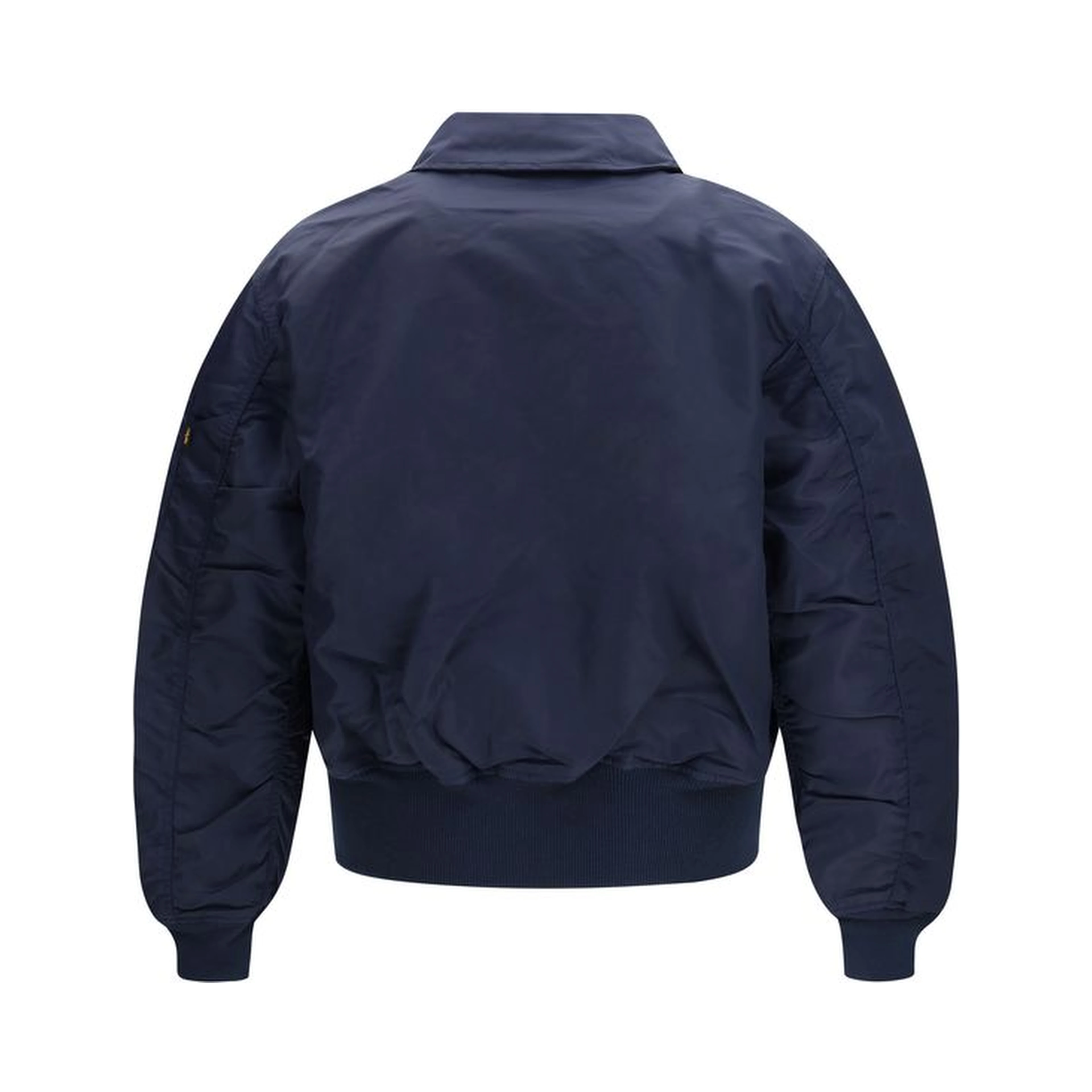 Blue Nylon Bomber