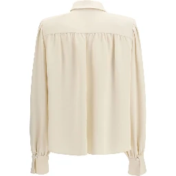 Beige Silk Shirt