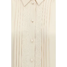 Beige Silk Shirt